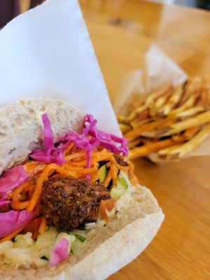 Falafel and fries