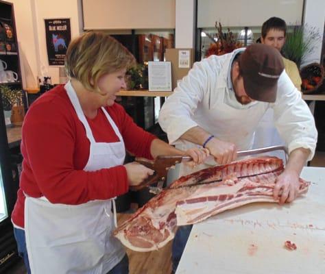 Whole hog butcher class