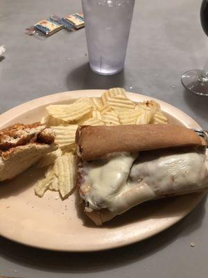 Chicken parmigiana sub