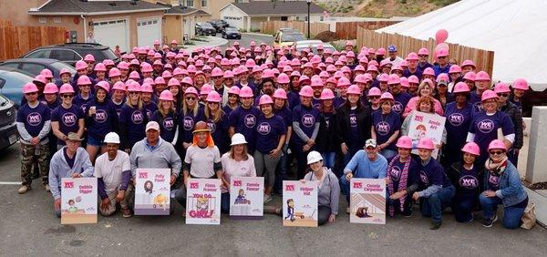 Cedars Business Services Volunteers for the We Build - Homes for Veterans Event