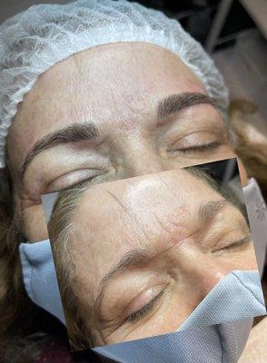 Before/After Microblading with Johanna