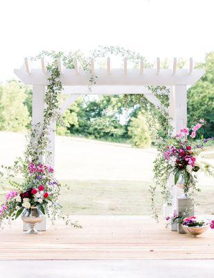 Pergola for ceremony