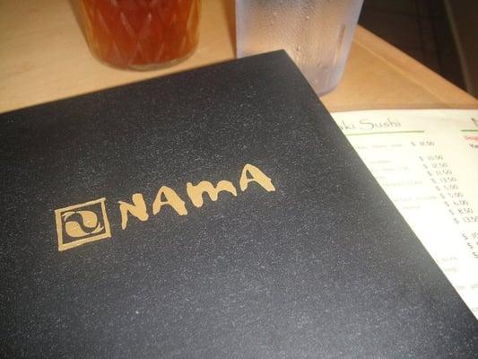 Nama's Menu