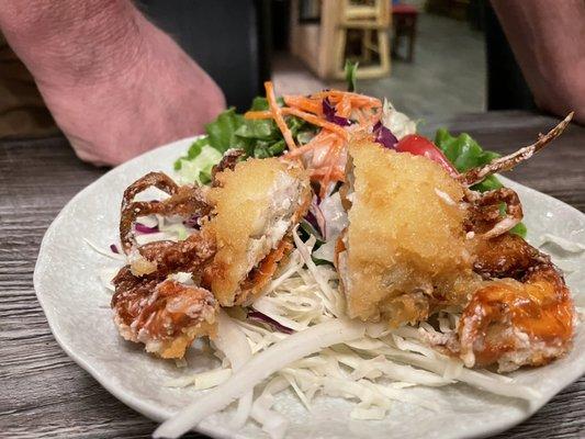 Fried crab appetizer