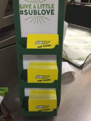 Get Subway gift cards