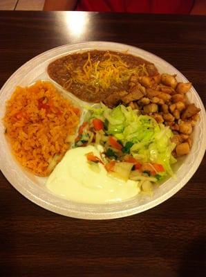 Pollo Asado Plate