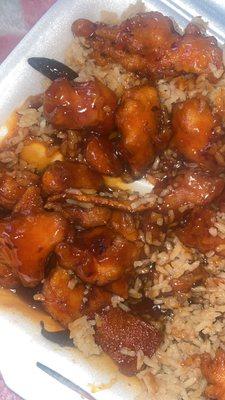 Orange chicken & Rice