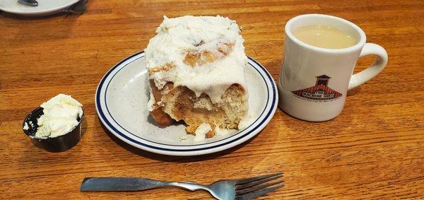 HUGE cinnamon roll