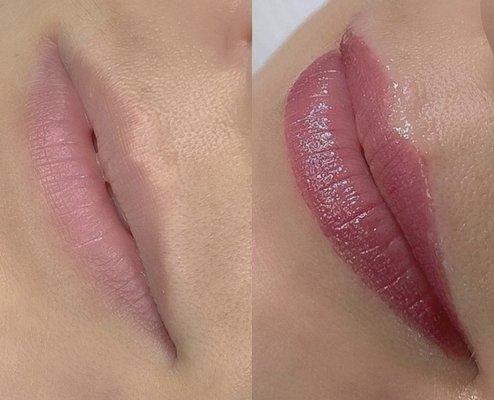 Beautiful Natural Lip Blush Tattoo