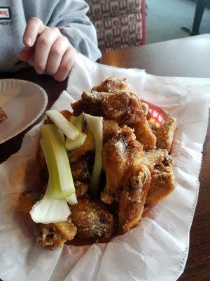 Garlic parm wings