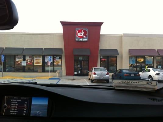 There is a Jack in the Box attached to this Chevron.