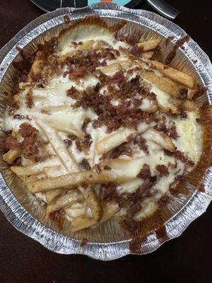 "Chicken" bacon ranch loaded fries