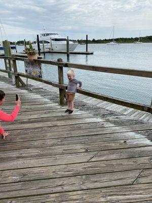 Waterside dining at Dock