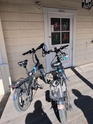 Two e bikes