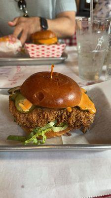 spicy fried chicken sandwich