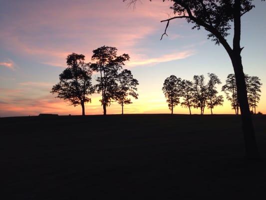 3rd hole at sunset.