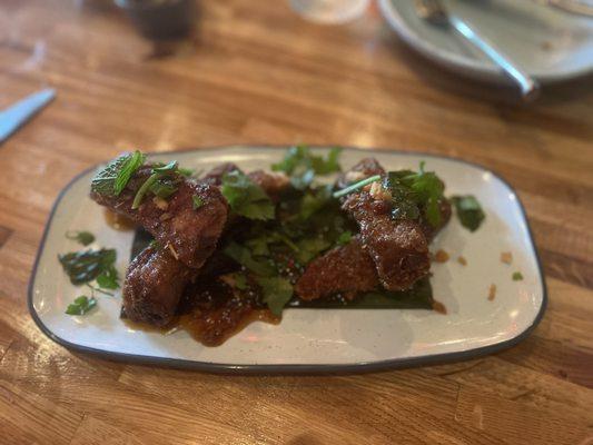 tamarind glazed pork ribs