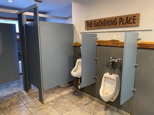 Clean bathrooms. Gather at the urinals?