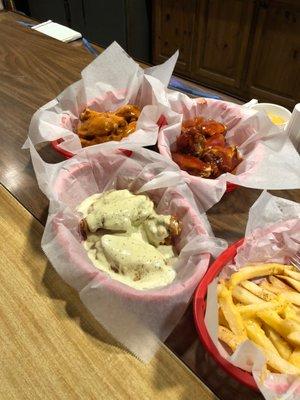 Hot, gator, & spicy ranch wings