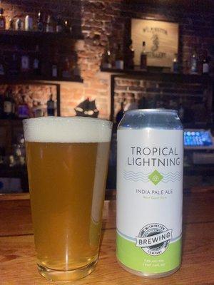 Local Tropical Lightning IPA, by Wilmington Brewery