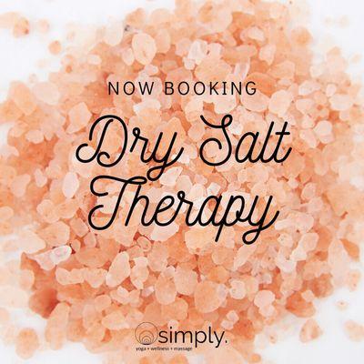 Try out our Dry Salt Spa!