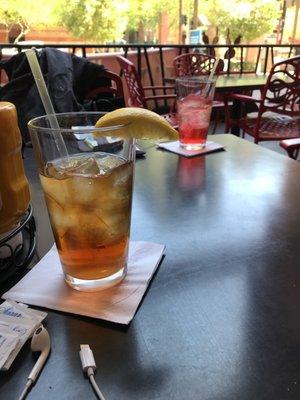 Tazo tea and Shirley temple