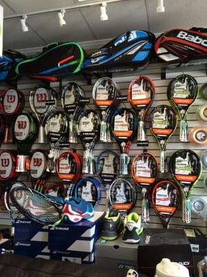 wide variety of racquets