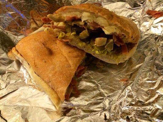 Borracha Italian sandwich with jalapeños