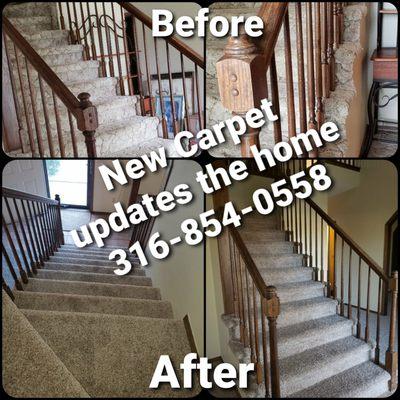 We take care of your caqrpet install needs Wichita, KS 316-854-0558