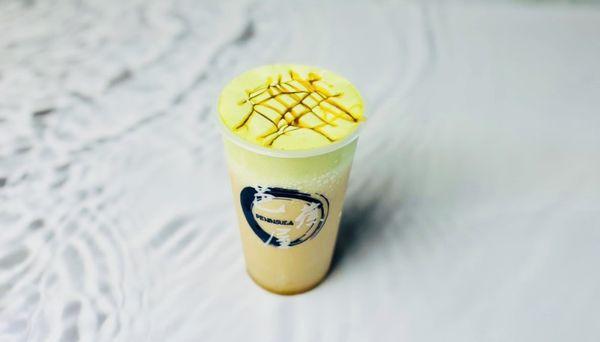 New Carmel Coconut Cheese Latte