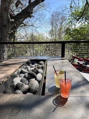 Back patio on the river