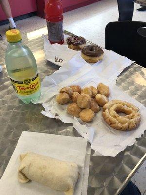 Great donuts and burritos!