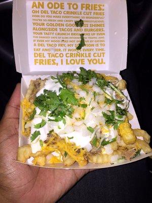 Carnitas fries. Dinner 7/11/2017