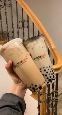 Okinawa Milk Tea and Green Milk Tea