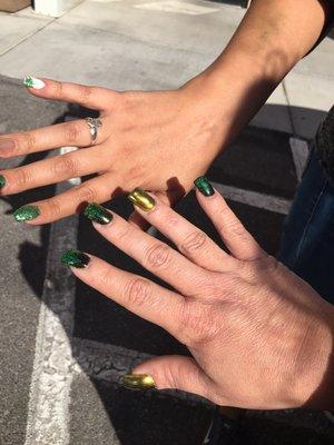 St. Patrick's holiday nails