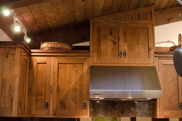 We build solid wood kitchen cabinets in a variety of woods and finishes. American made cabinets built to last for generations.