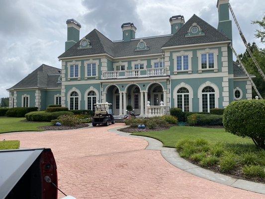 Gutters added to this beautiful home.