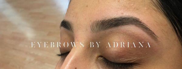 Eyebrows done by Adriana.