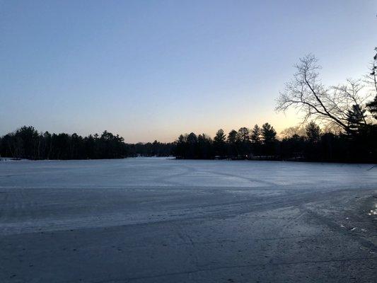 Sunset on the lake.