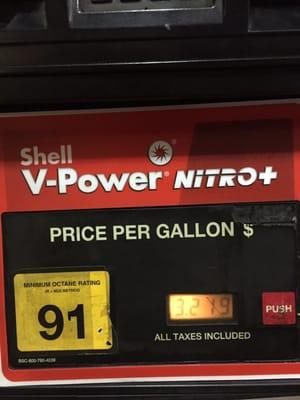 Only when you get to the pump, you realize premium actually costs $3.21!!!