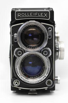 Interested in medium format cameras? This highly sought after Rolleiflex is just one of the many options we have available in the shop.