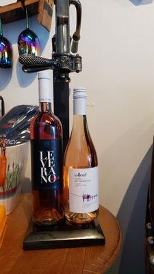 Just two of the many delicious Rosé options available.