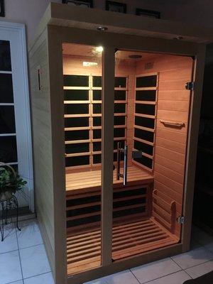 Check out how beautiful this sauna looks!