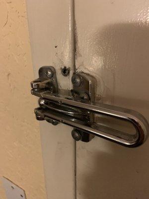 Broken door lock