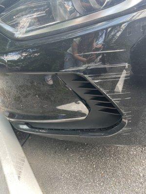 Front bumper damage