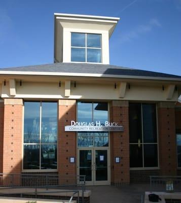 West entrance of Buck Community Recreation Center