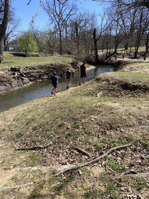 Exploring the creek