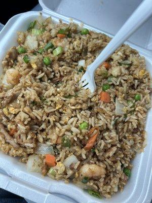 Eastern Special Fried Rice (chicken, shrimp and pork) requested no bean sprouts