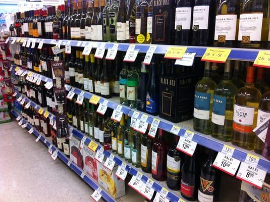 Decent wine selection.