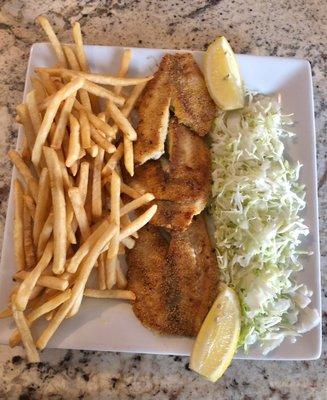 Fried fish (tilapia). Delicious!